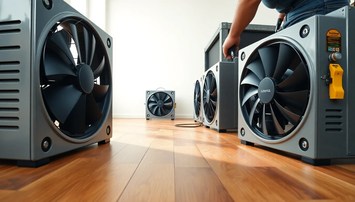 Hardwood Floor Drying